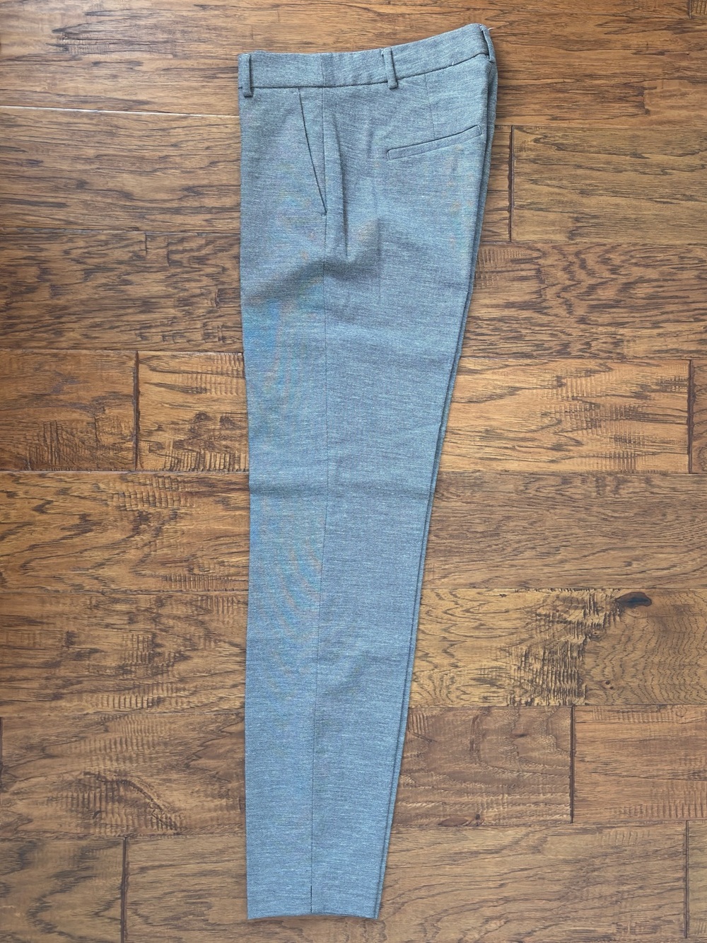 Heather Beige/ Brown Slim Dress Pant with Pockets